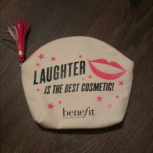 $ Clearance Sale $ Benefit Cream and Pink Star Cosmetic Bag